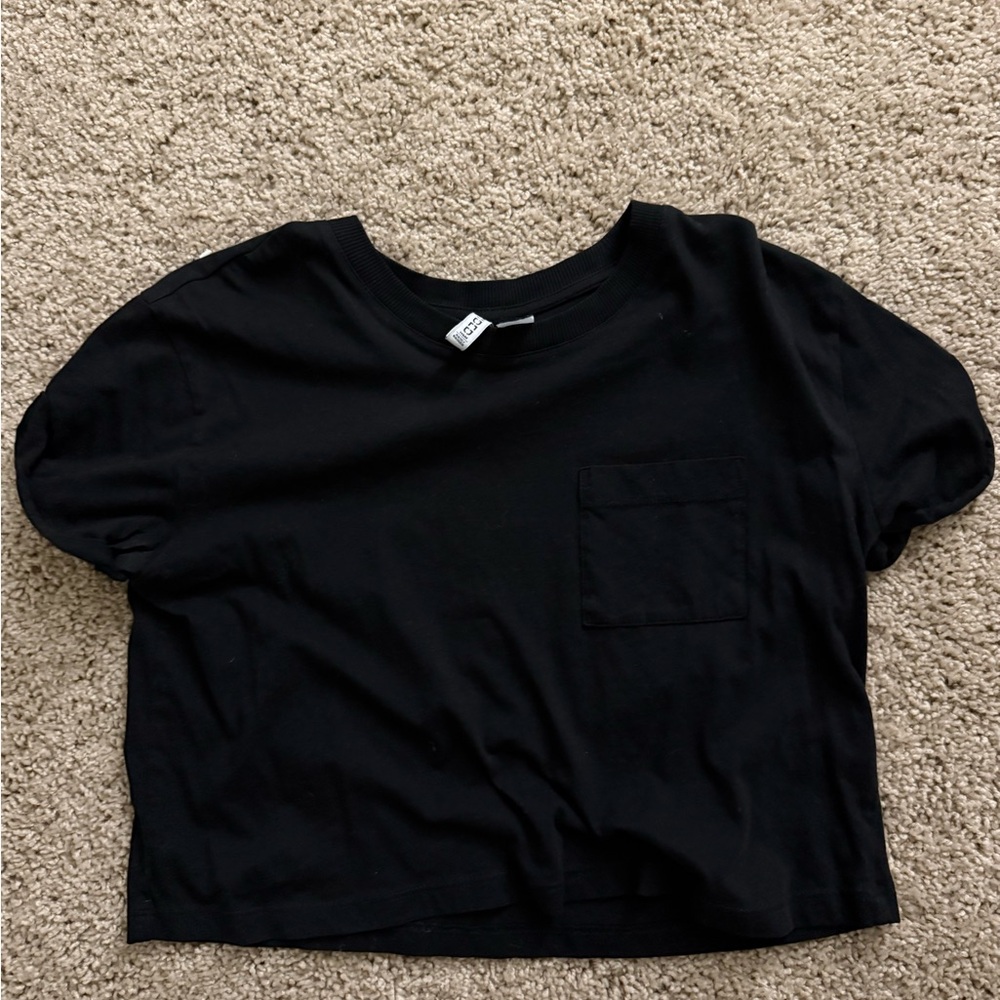 Blacked Cropped T Shirt